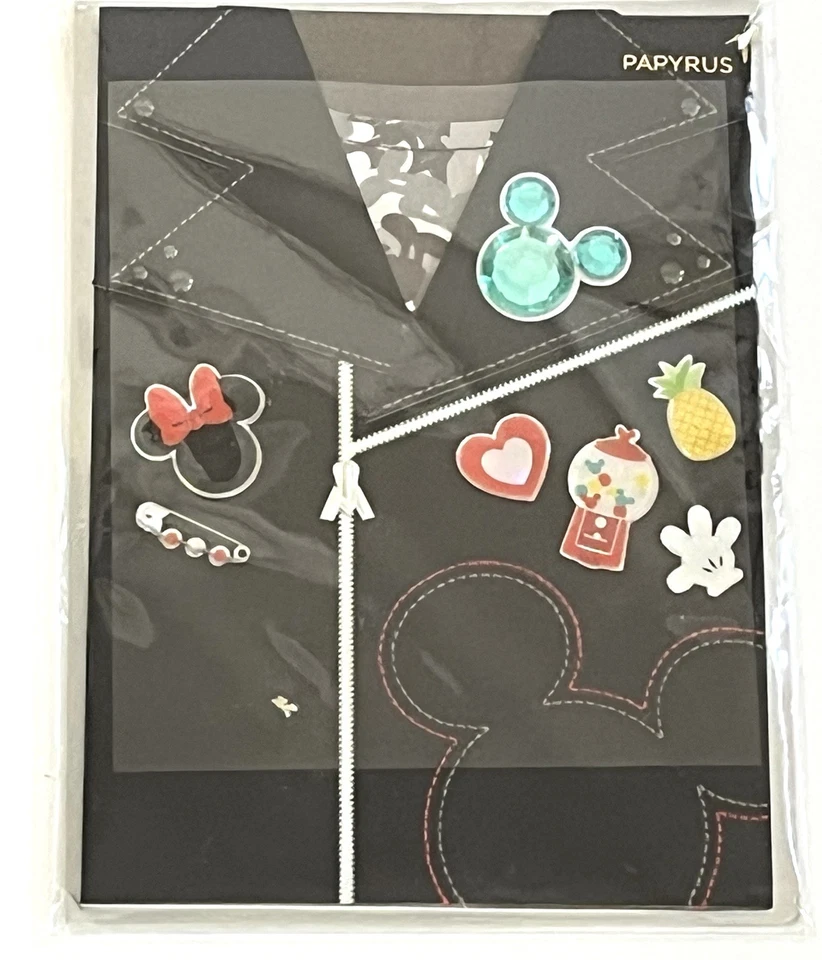 Papyrus  Disney Fashion Black Jacket  Humminbirds  Blank  Birthday Card - Image 2 of 4