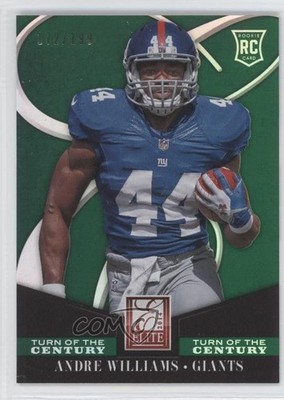 2014 Panini Elite Turn of the Century 172/199 Andre Williams #105 Rookie RC 0l2