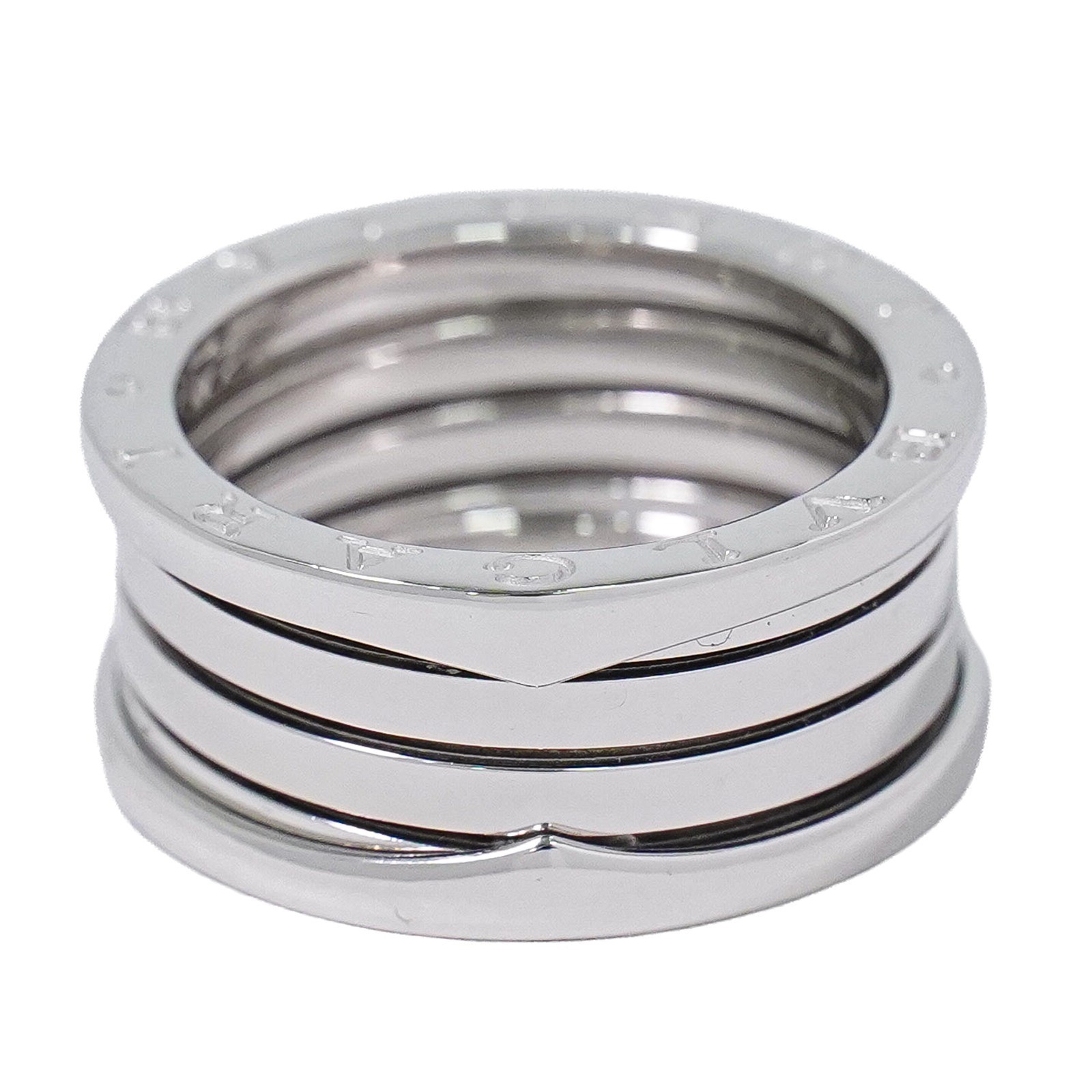 BVLGARI B Zero One 1 Ring Band 750 White Gold #58 US7.5 11.4g