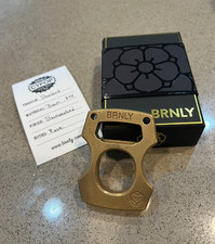 BRNLY Rose Stamp Stonewashed .375 Limited Edition THICK Cypop Brass Cozie