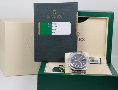 Rolex Datejust II Ref.116300 41MM Blue Dial Stainless Steel Oyster Band