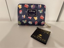 Loungefly Disney Princess AOP Books Faux Leather Zip Around Wallet