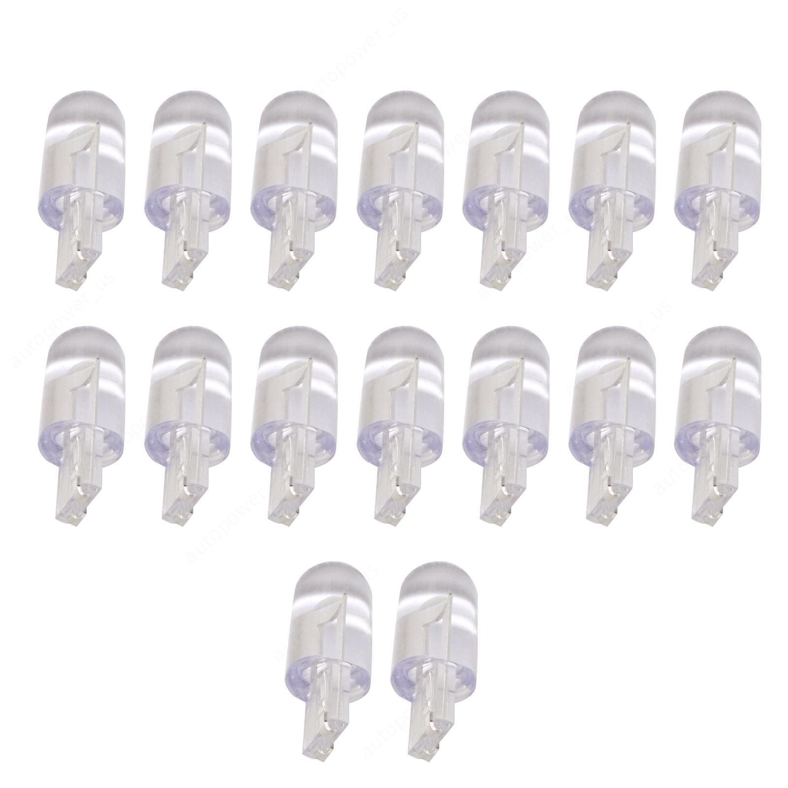 20x Super White T10 168 W5W 2825 LED License Plate Interior Light Bulb 6000K