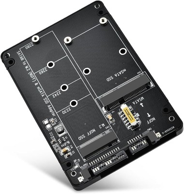 M.2 SATA auf SATA Adapter (Nicht unterstützt NVME/M.2 PCIE) MSATA und B Key/B&M 