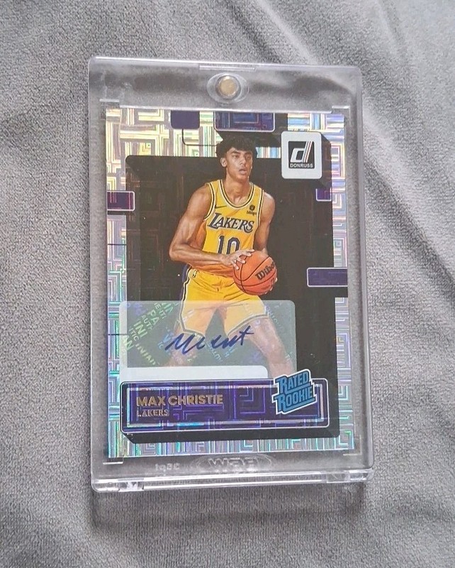 Donruss Max Christie Rated Rookie Choice Auto RC Lakers