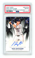 Shay Whitcomb 2025 Topps #BSA2SW PSA 8 NM-MT Auto Rookie Card RC