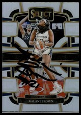 2024 Panini Select WNBA #10 Kalani Brown Prizms Silver IP Autograph Signed