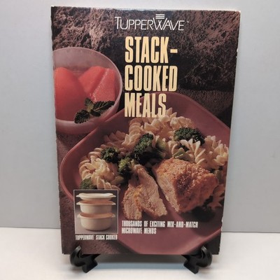 Tupperware Tupperwave Stack Cooked Meals Recipe Book #33409 Stack Cooker 1990