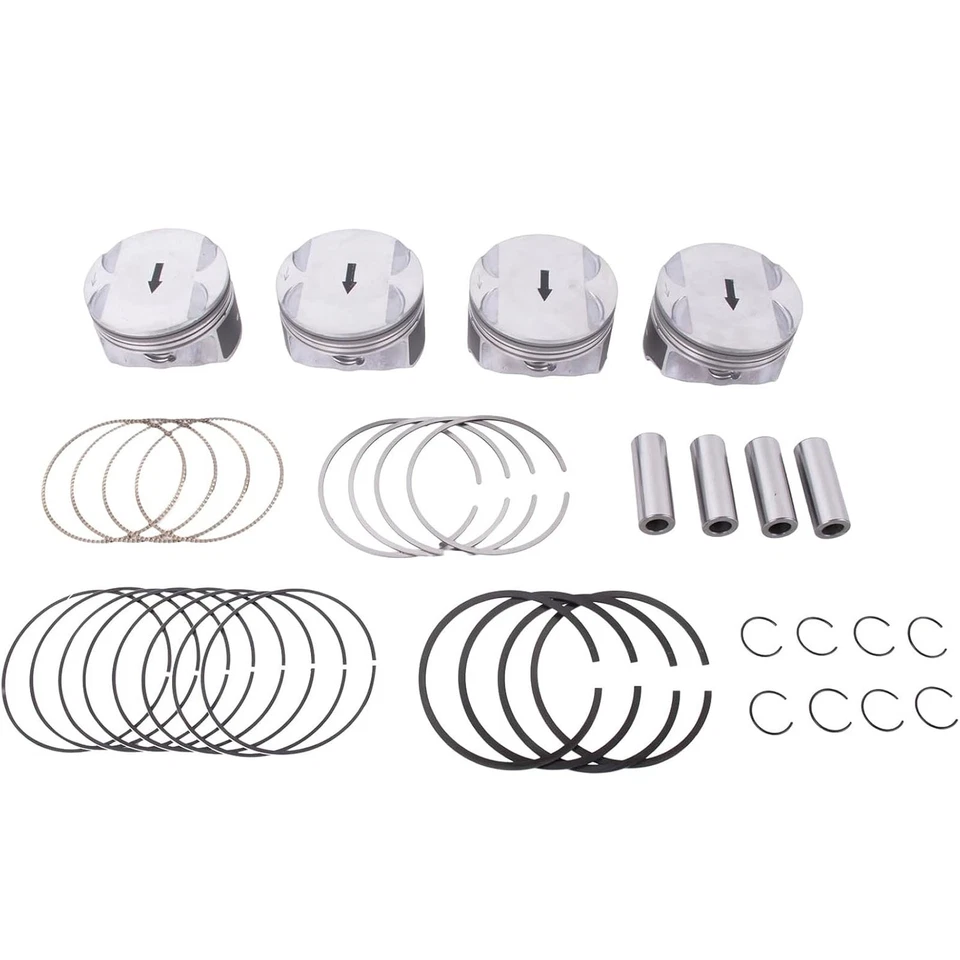 4* Pistons & Rings Kit for Chevy Equinox GMC Terrain 2010-2017 Malibu 2008-2012 Foto 3 de 4