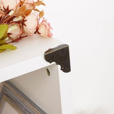 4pcs Box Corners Protectors Bronze Tone Triangle Box Furniture Protector