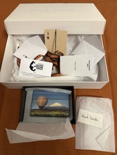 PAUL SMITH COW LEATHER CARD HOLDER - STRIPE BALLOON MOUNT FUJI LIMITED EDITION