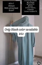 ABAYA for women With Matching Scraf