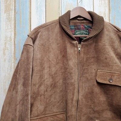 POLO COUNTRY RALPH LAUREN Suede Leather Jacket Rare Vintage Size L