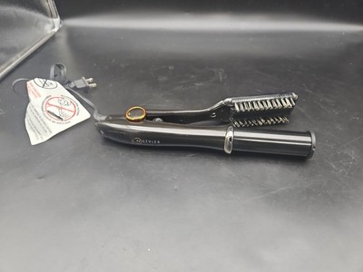 InStyler MAX 2-WAY Rotating Iron Brush IS2.1-1001 Black 1.25'' Barrel - TESTED