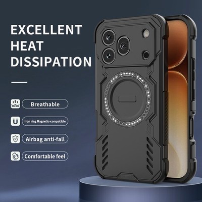 For Honor 600 Pro 5G, Luxury Hybrid Armor Wireless Charging Hard Back Case Cover