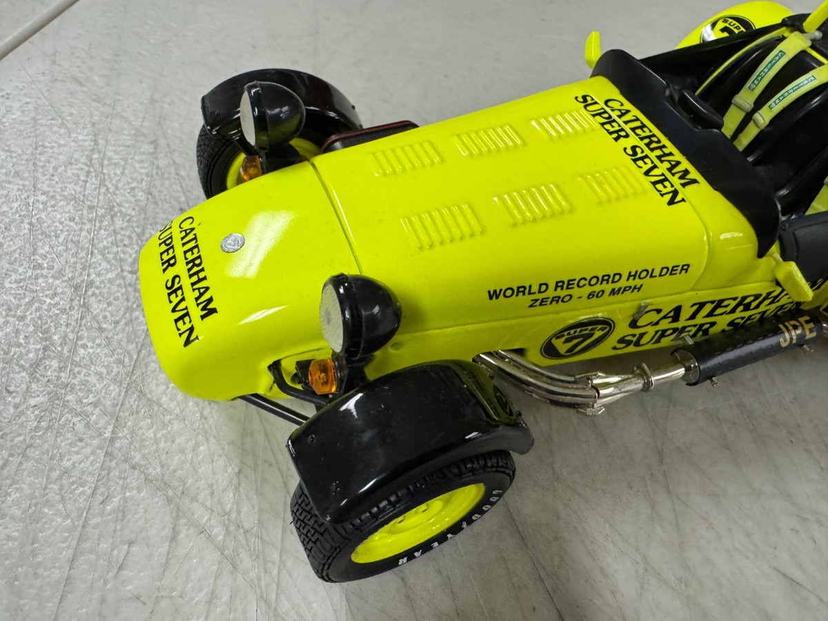 Kyosho Caterham Super Seven Diecast Model Car Yellow JPE 1:18 | eBay