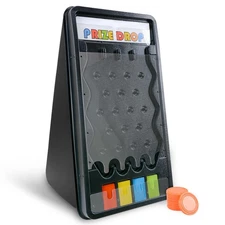 Mini Tabletop Prize Drop Board Game 25"x14" Plinko Board Foldable Stand with ...