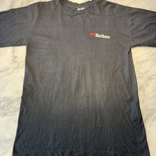 Vintage 90’s Marlboro Wild West Cowboy Black T Shirt Men’s Medium/large
