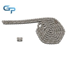 50 Roller Chain 10 Ft Heavy Gauge for Industrial Use Includes 2 Master Links