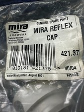 Mira White Reflex Cap 421.37 Genuine Spare Part Brand New