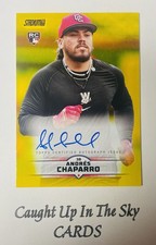 2025 Topps Stadium Club Andres Chaparro RC Yellow On Card Auto Nationals PR/275