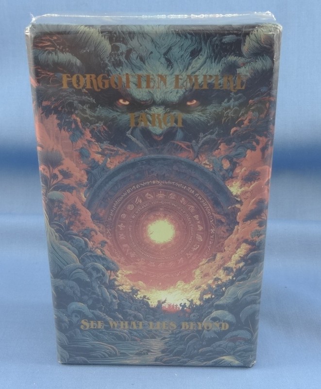 CRAFTERIAN Forgotten Empire Tarot Deck 78 Classic Tarot Cards W/Copper Foil Edge