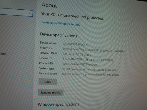 Acer Veriton VM5E1 Core i5-7500 3.40GHz 4GB 1TB HDD W10 Desktop (V2212) - Picture 2 of 6