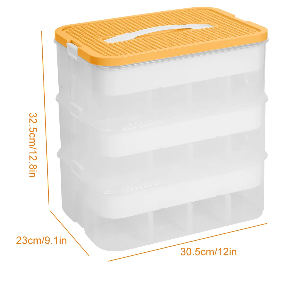 Transparent LEGO Storage Box Stackable Toy Organiser Dustproof Brick Container