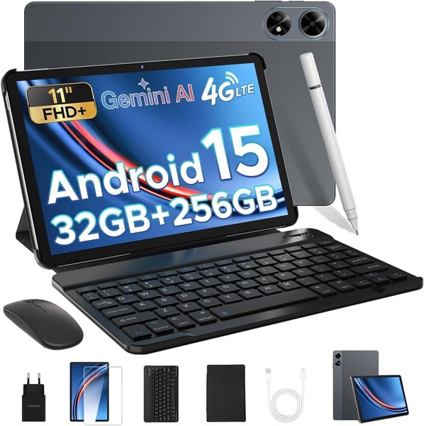 DOOGEE Tab G6+ VIP 2025 15 Gemini AI Tablet 11 FHD+ 4G SIM Tablet con Teclado
