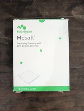 Molnlycke Mesalt Cleansing Dressing with 20% Sodium Chloride 4x4 inch 30+ count