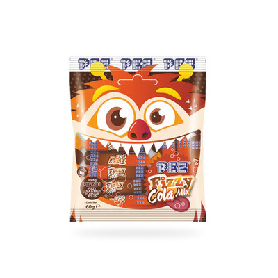 European PEZ Candy - Fizzy Cola Mix Rolls - Bag of 10 - NEW PEZ Product