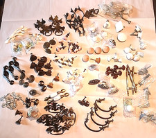 Lot of 110 Mixed Cabinet Handle Pulls Knobs Hardware Some Old - Some New