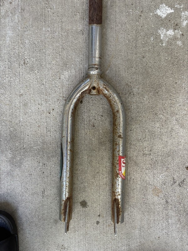 Powerlite BMX Freestyle Fork 20in 1 1/8 Threadless Chrome Bike 10mm Dropouts