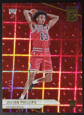 Julian Phillips 2023-24 Donruss Elite HYPER RED INTERNATIONAL Rookie Card #'d/88. rookie card picture