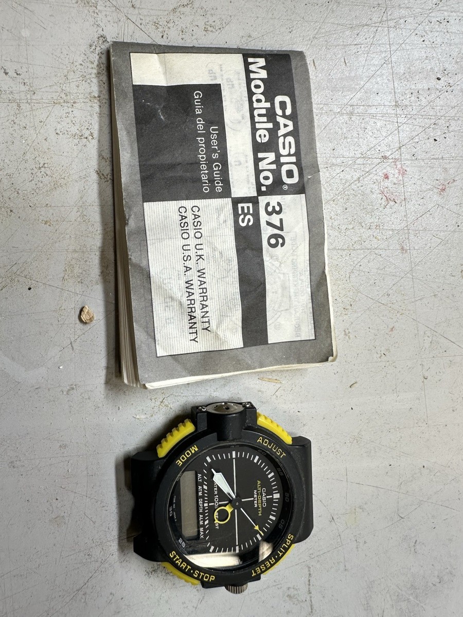 casio カシオ ARW-320 稼動品 699 ALTI-DEPTH RARE Casio ARW-320 Alti-Depth Meter Untested Parts Only with