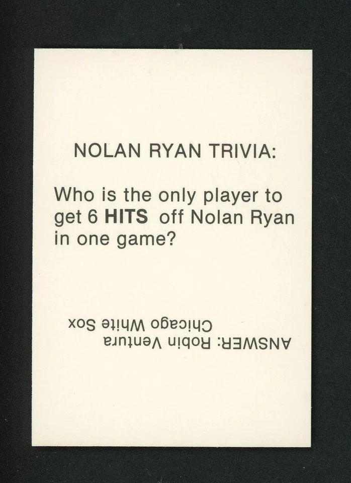 Nolan Ryan Robin Ventura Fight GOLD Refractor 1990 Broder Numbered SSP - Image 2 of 2