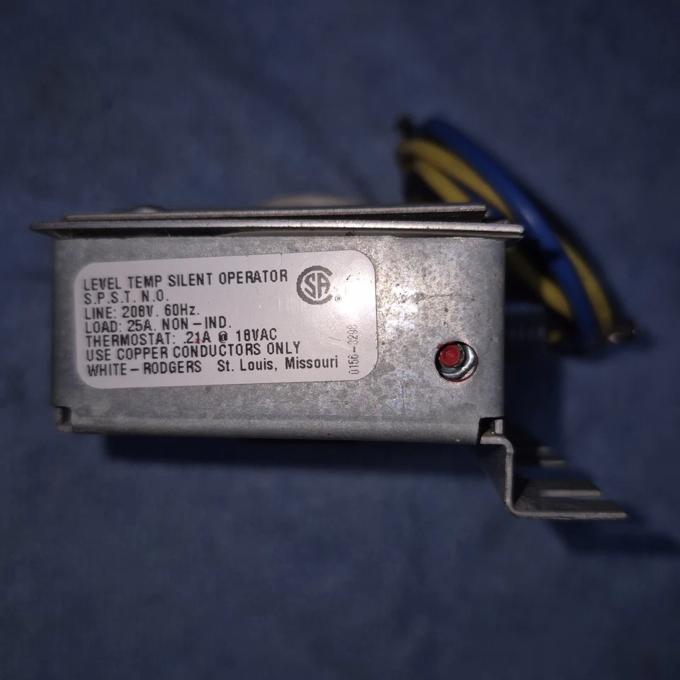 Brand New White-Rodgers Level Temp Electric Heat Relay Type 24A05E-1  208VAC - Image 3 of 4