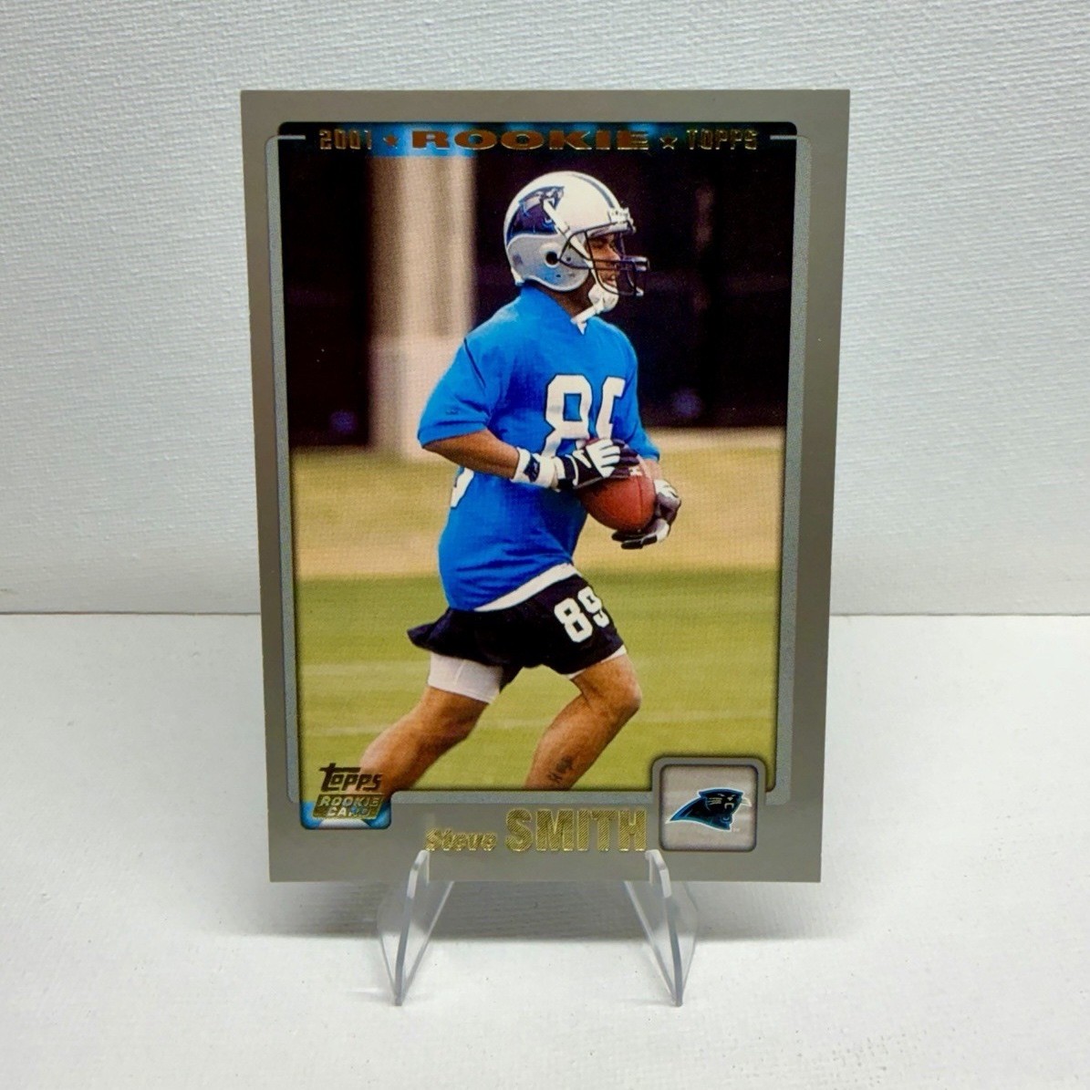 Topps 2001 Rookie Steve Smith #321 Carolina Panthers Legend NFL WR Football Card