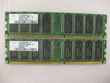 1GB Nanya PC-2100 ( 512 MB x 2 )  Desktop 266MHz DDR SDRAM Mem    NT512D64S8HAAG