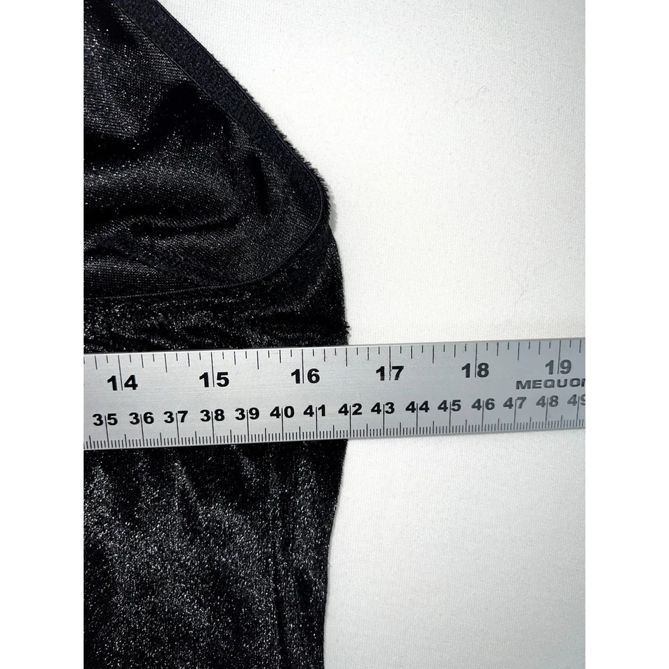 Lencería para mujer Gilligan & Omalley grande negra sin mangas 100 % poliéster  Foto 4 de 4