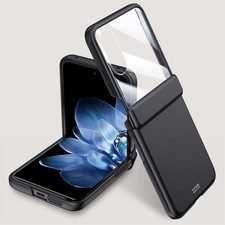 Xiaomi Mix Flip Hülle mit integriertem Federreißverschluss Skin Feel Schwarz