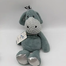 WARMIES DONKEY Weighted Microwavable Blue Textured Soothing Plush Stuffed Animal