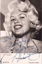 Jayne Mansfield - Ufa Publisher No. 4909 - Original Signed