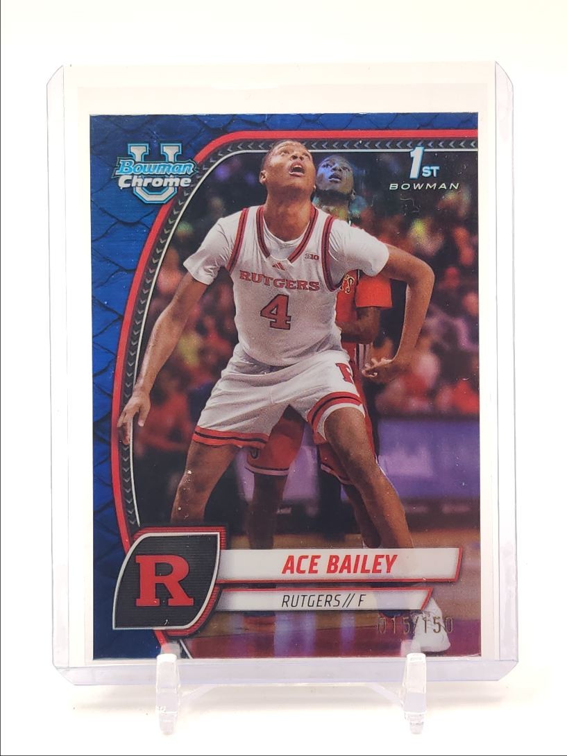 ACE BAILEY 2024-25 BOWMAN U CHROME 1ST REPTILIAN BLUE REFRACTOR /150 Q3215