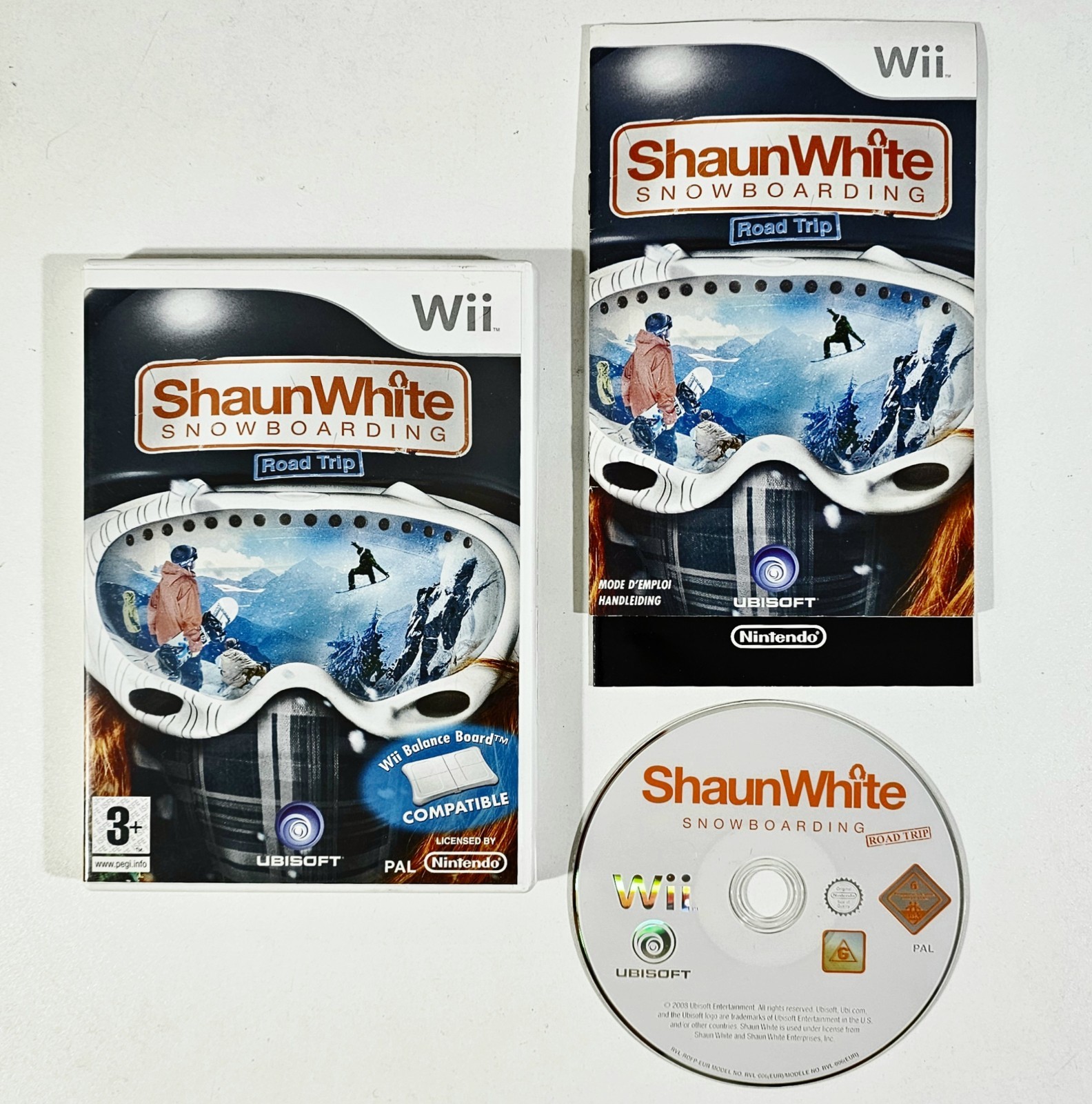 Nintendo Wii Winter Sports Simulation SHAUN WHITE SNOWBOARDING Balance Board ...