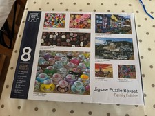 Box Set 8 Jigsaw Puzzles Various Designs 50 To 1000 Pieces All Complete