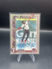 2025 Topps Holiday Silver Glitter Holiday #H61 Adolis Garcia Texas Rangers