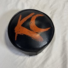 Vintage Kc Hilites Fog Light Cover 6 Round Black Vinyl Kc Lights Used Red