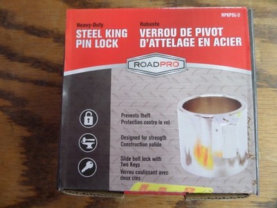 RoadPro ''Heavy-Duty Steel King Pin Lock'' (RPKPSL-2)