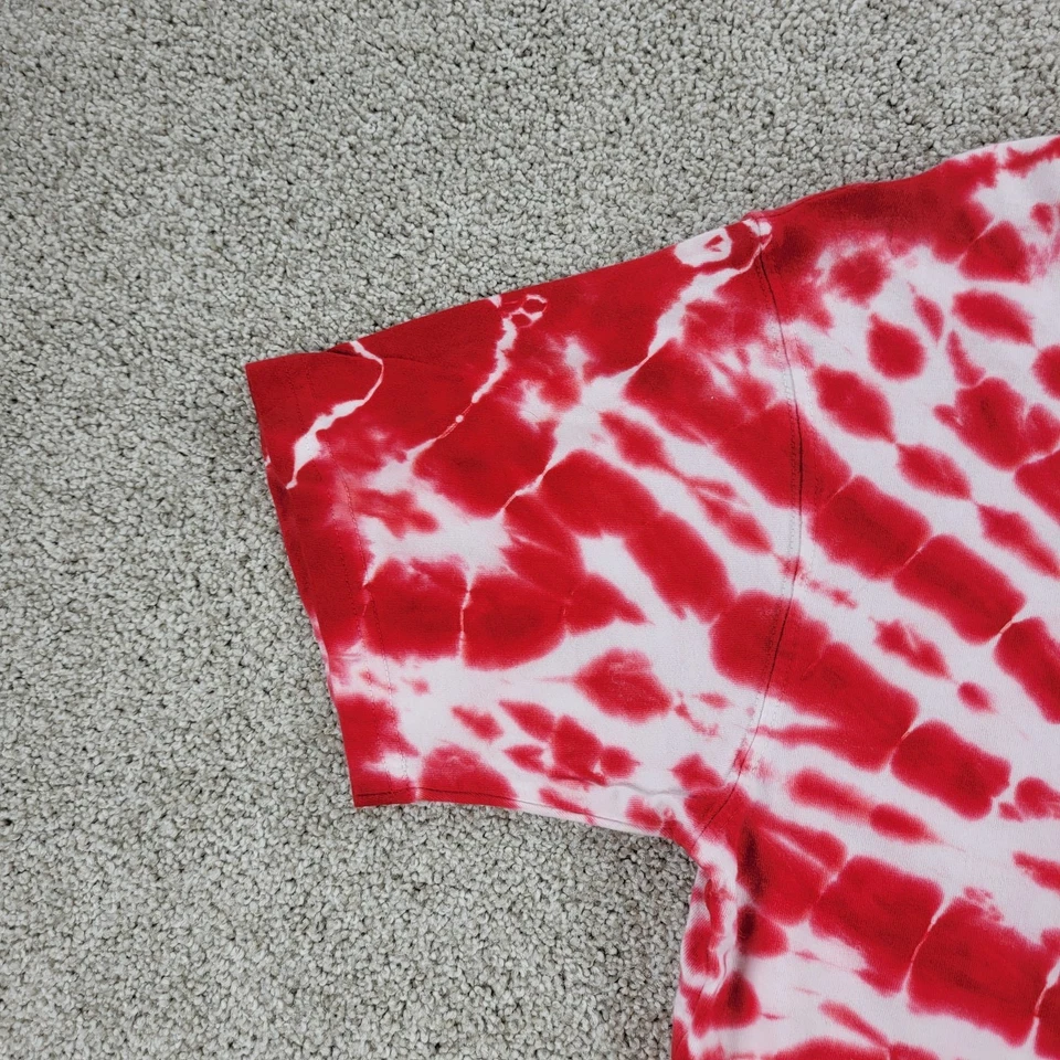 Ohio State Buckeyes Youth Tie Dye Shirt L 14/16 Red White Wes & Willy - Image 3 of 4